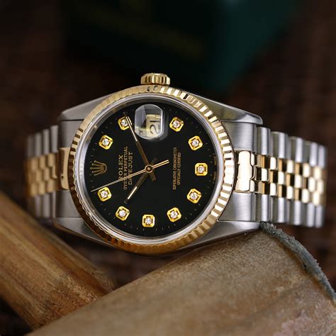 rolex datejust 36mm jubilee bracelet 16233 diamond marker two tone|rolex 16233 diamond.